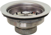 Plumb Pak PP20208 Basket Strainer, Stainless Steel, Chrome, For: 3-1/2 in Dia Opening Kitchen Sink